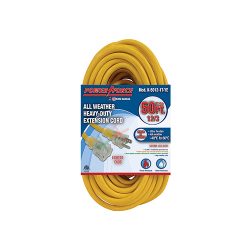 All Weather Heavy-Duty, Ultra-Flexible Extension Cord (K-5012-1T-YE)