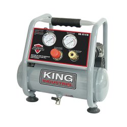 King Industrial Air Compressor, Ultra quiet, Oil-Free, 3/4 HP (KC-1410A)
