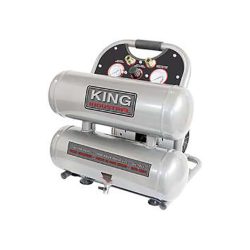 King Industrial Air Compressor, Ultra quiet, Oil-Free, Aluminum tanks, 2 HP (peak) (KC-4620A)