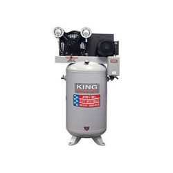 King Industrial Air Compressor, High Output, Stationary, 150 PSI, 7.5 HP (peak) (KC-7180V1-MS)