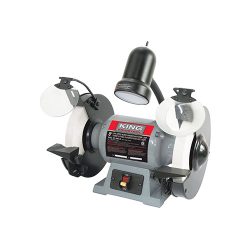 King Canada 8″ Low Speed Bench Grinder with Light (KC-895LS)